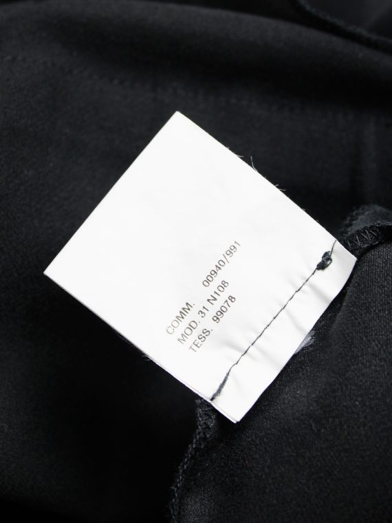 vaniitas vintage Maison Martin Margiela black maxi skirt with trompe-l’oeil bow runway spring 1999 1409