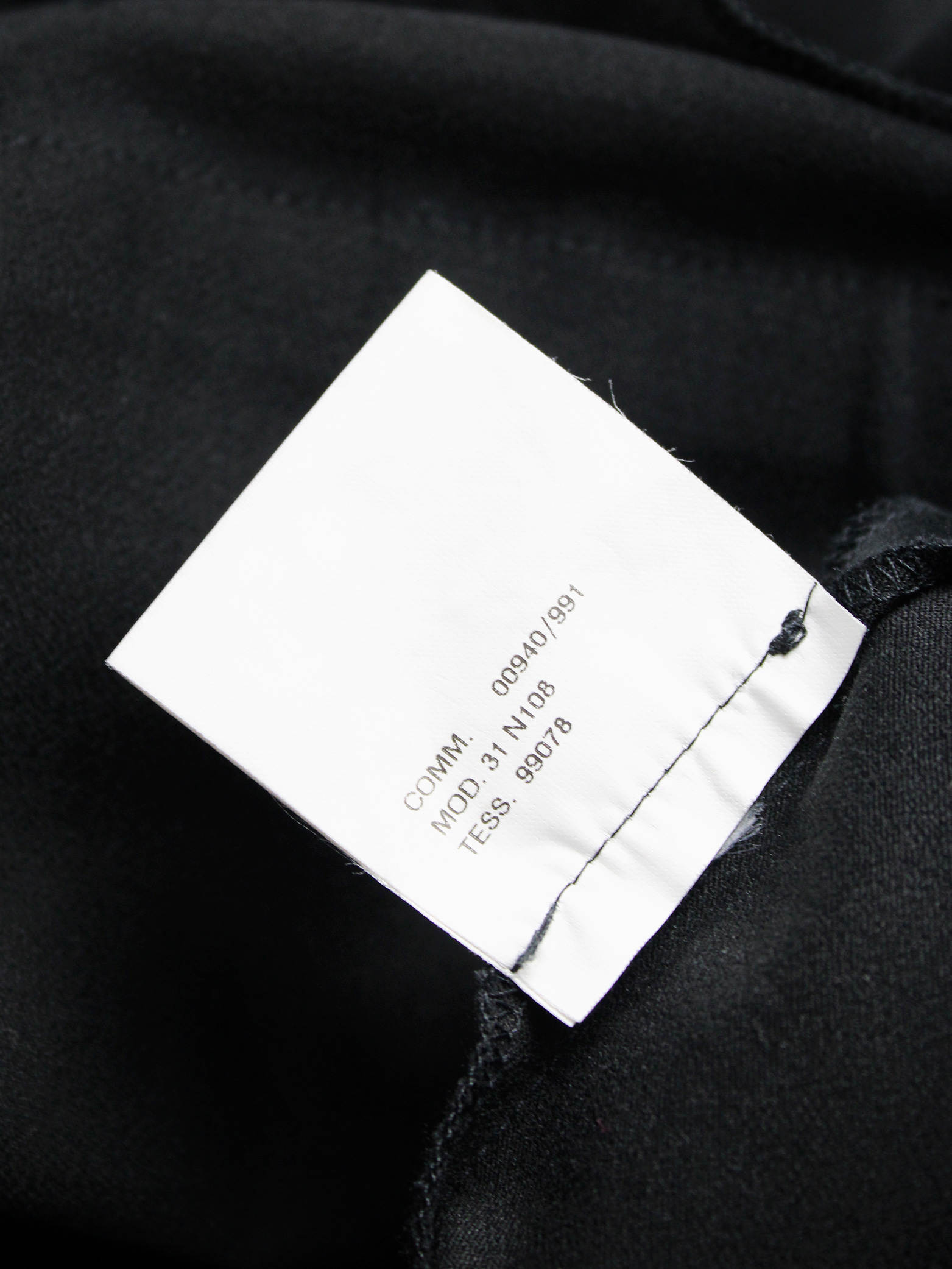 Maison Martin Margiela black maxi skirt with trompe-l'oeil bow — spring ...
