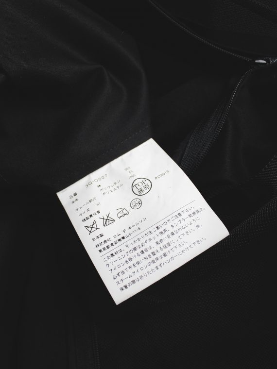 vaniitas vintage Noir Kei Ninomiya black minimalist dress with sheer overlayer fall 2015 3746