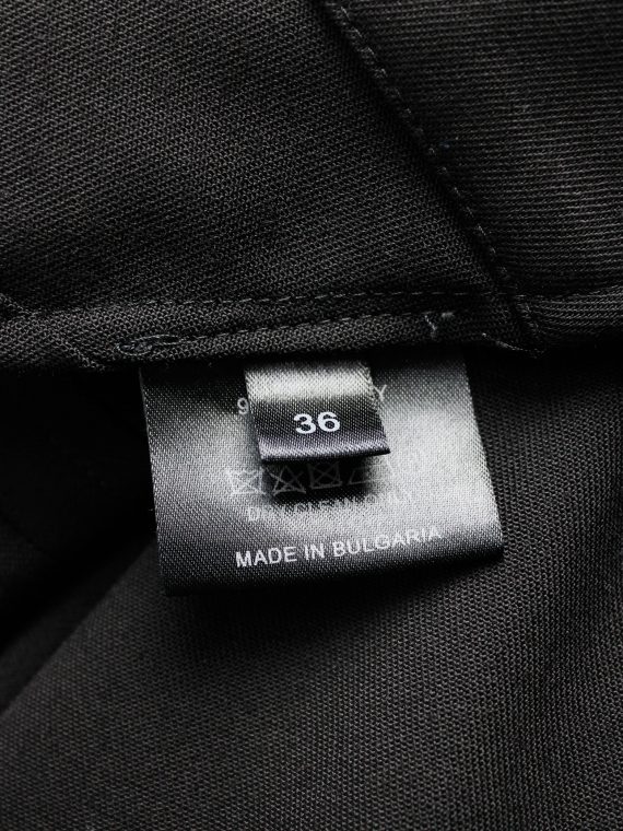 vaniitas vintage AF Vandevorst black top with maxi-dress on the front fall 2015 2217