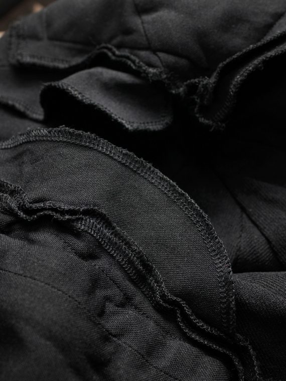vaniitas vintage Comme des Garcons black cutaway blazer with triple layered panels spring 2010 9351