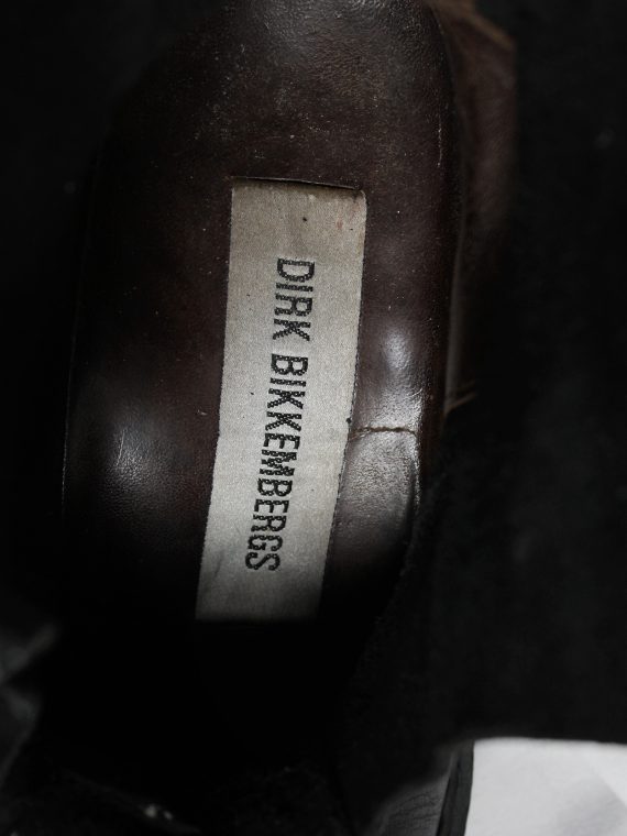 vaniitas vintage Dirk Bikkembergs black mountaineering boots with blue elastic 1990s 90s archive 7703