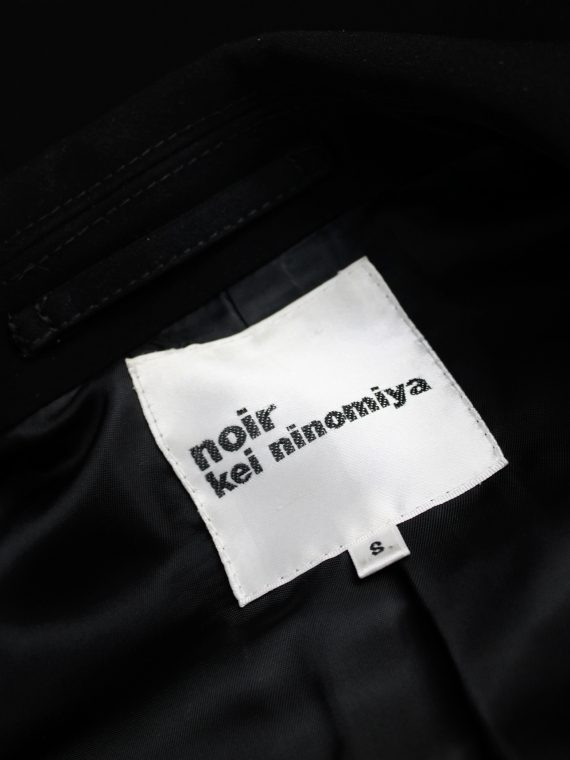 vaniitas vintage Noir Kei Ninomiya black bicker jacket with pearls around the sleeves spring 2015 3718