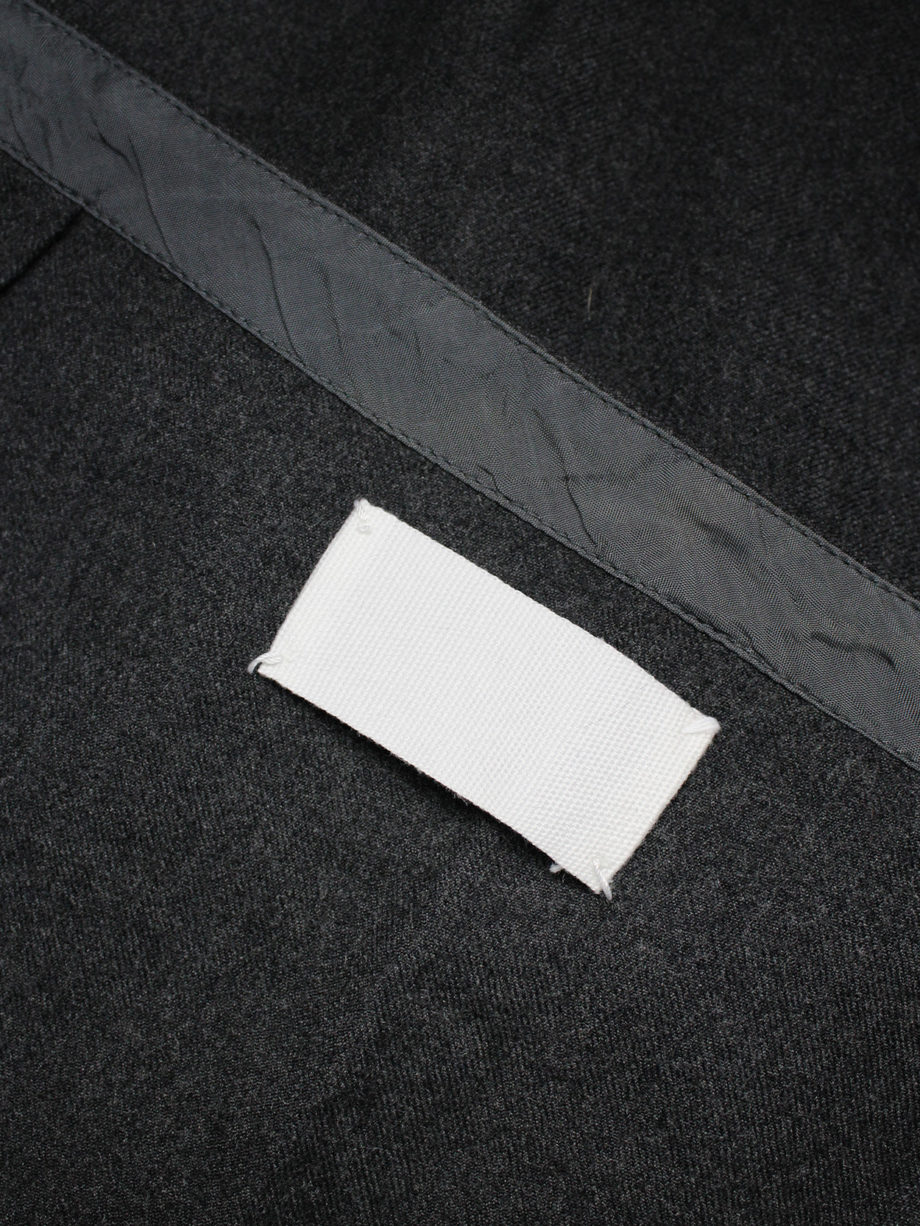 Maison Martin Margiela grey skirt with lining coming through a slit fall 20015487