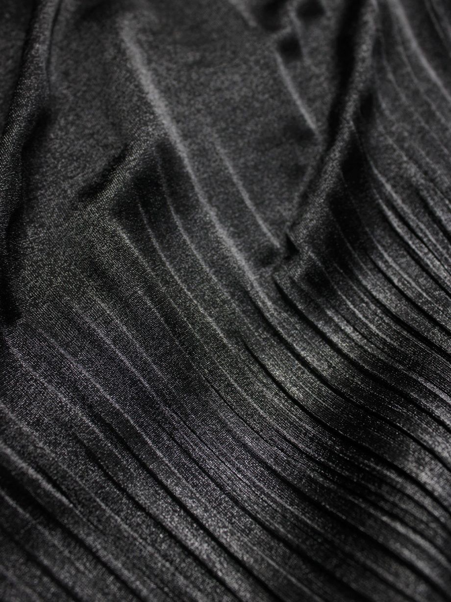 vaniitas vintage Issey Miyake Fete black double layered dress with fine pleats 1713