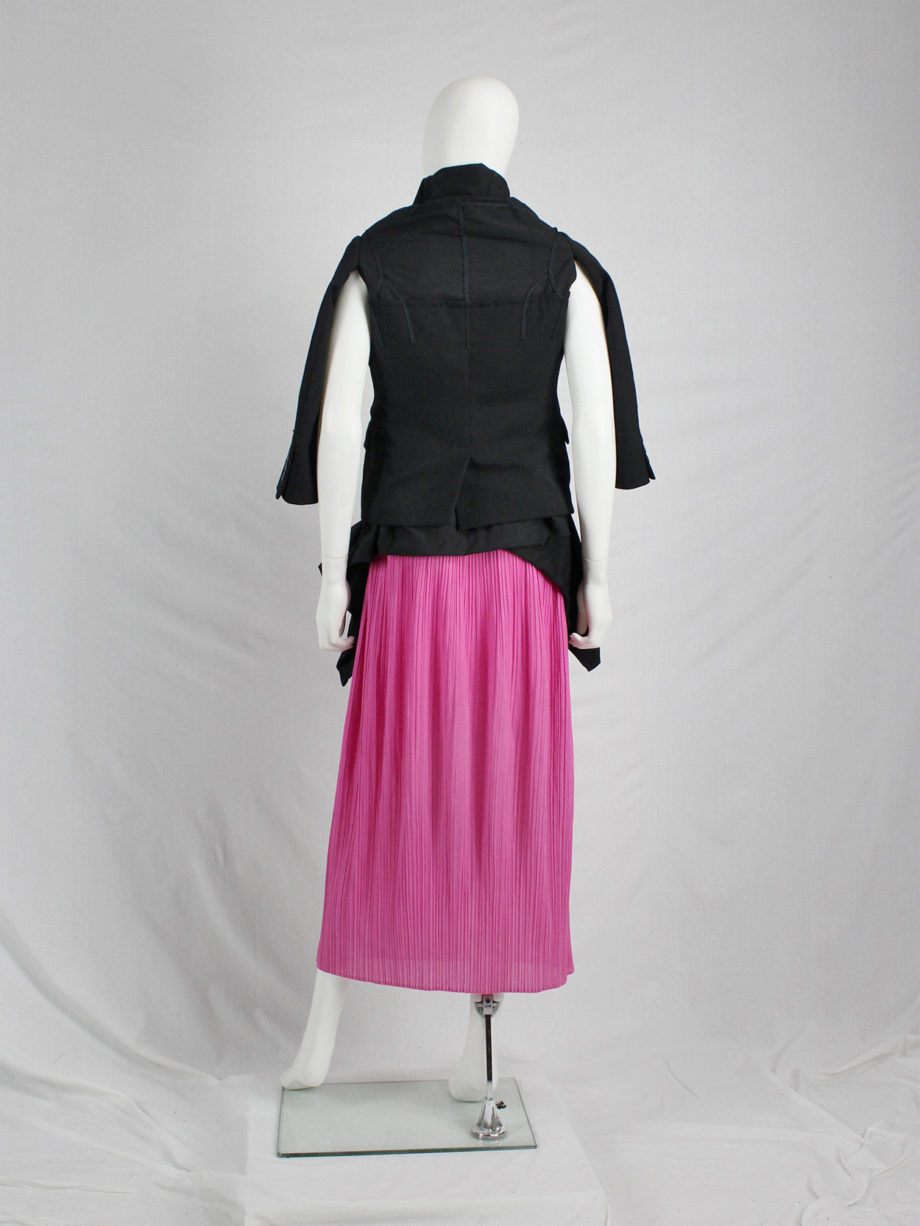 vaniitas vintage Issey Miyake Pleats Please hot pink maxi skirt skirt with fine vertical pleating 4142