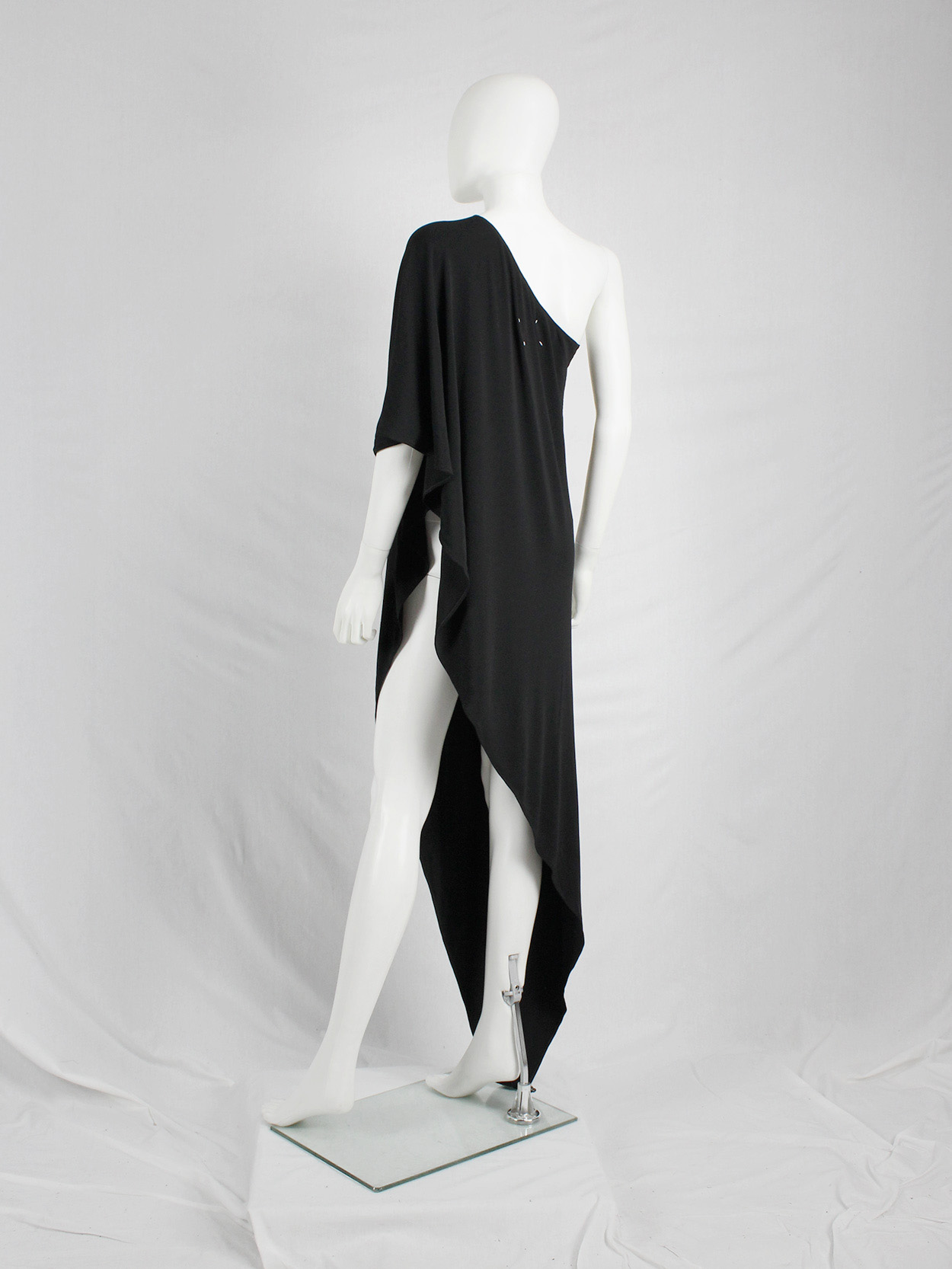 Maison Martin Margiela black asymmetric maxi dress — fall 2008 - V A N ...