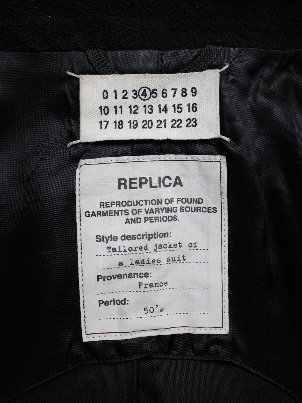Maison Martin Margiela replica black 'tailored jacket of a ladies suit ...