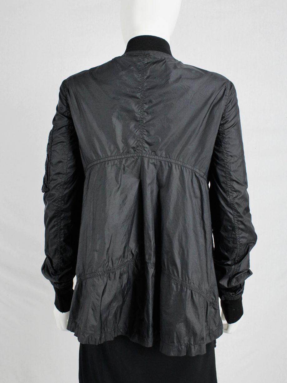 vaniitas vintage Rick Owens DRKSHDW black lightweight bomber jacket 1199