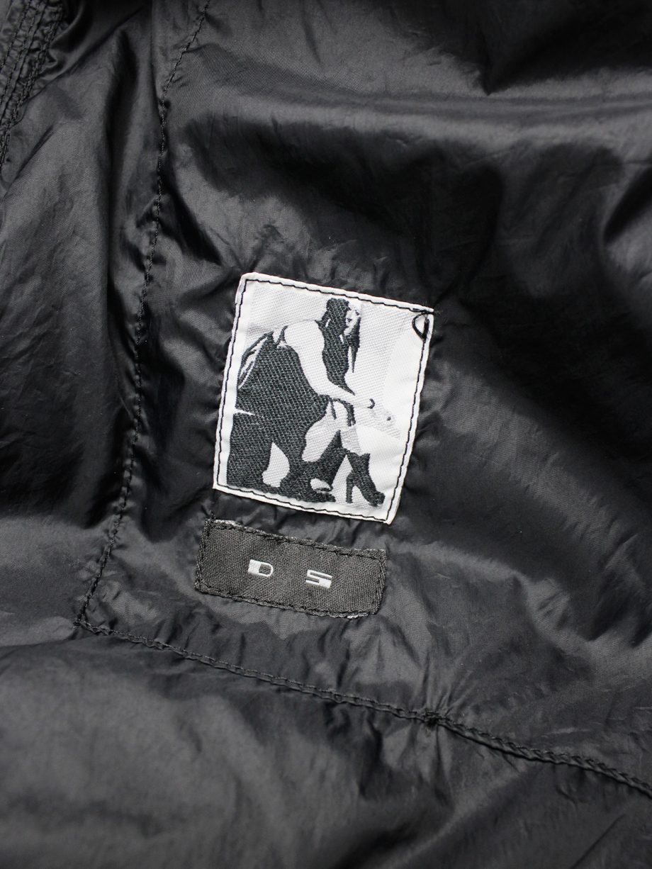 vaniitas vintage Rick Owens DRKSHDW black lightweight bomber jacket 1224