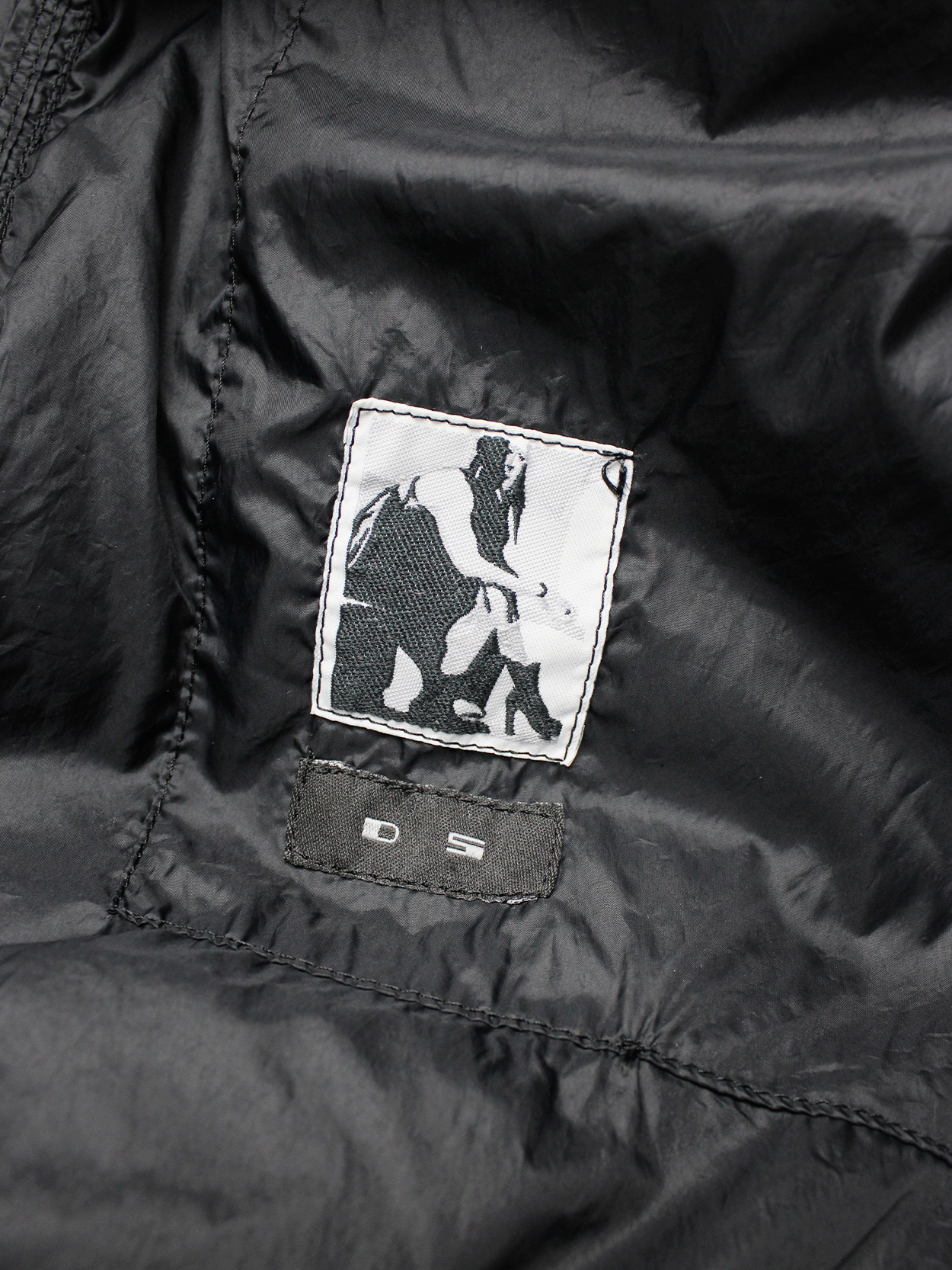 Rick Owens DRKSHDW black lightweight bomber jacket - V A N II T A S
