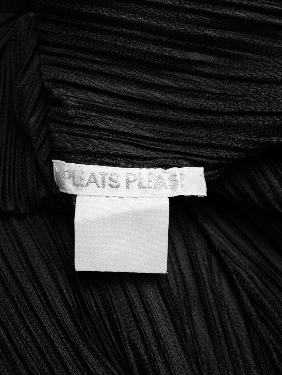 vaniitas Issey Miyake Pleats Please black babydoll dress with fine pleats 1562