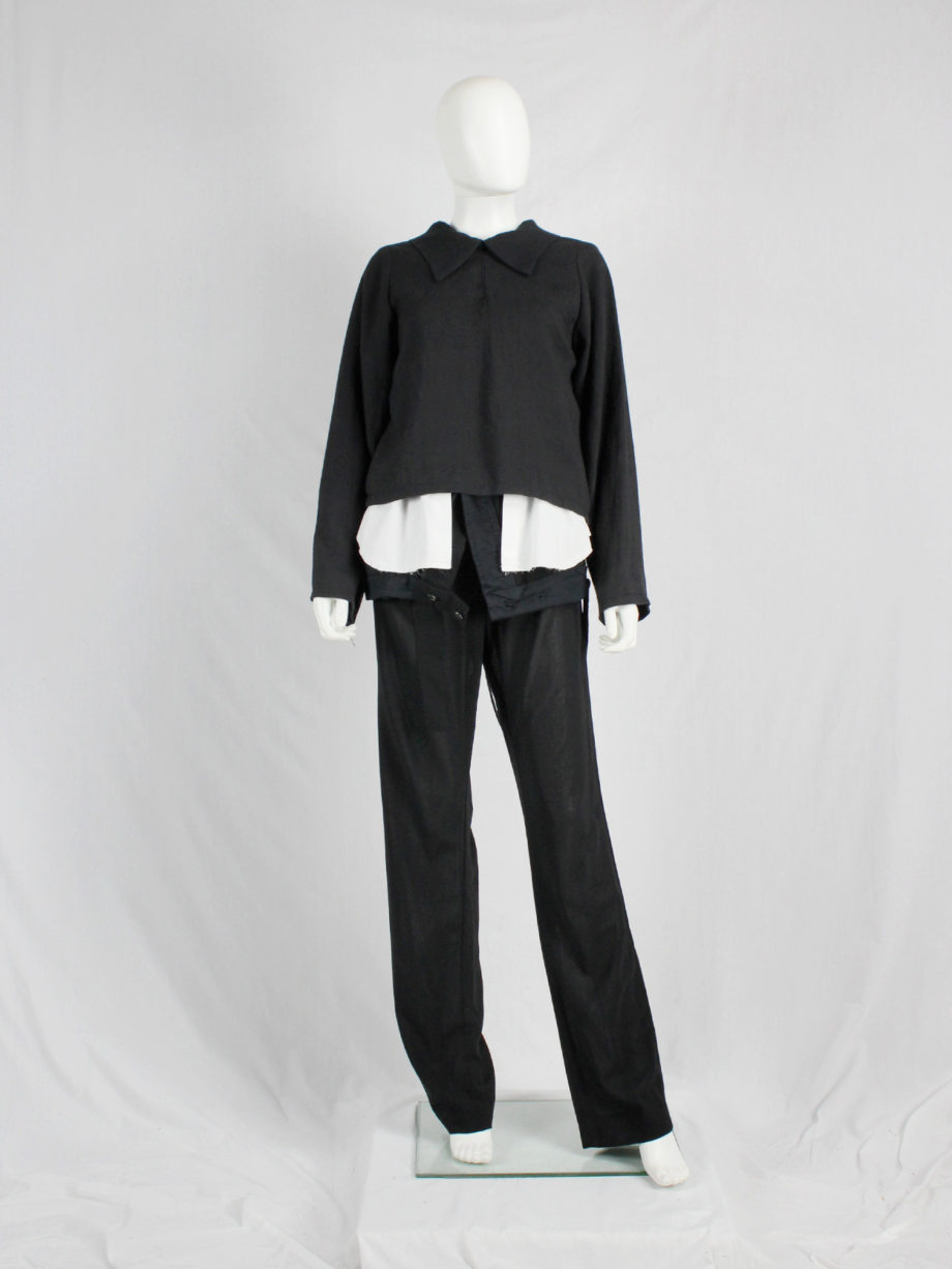 vaniitas vintage Maison Martin Margiela black jacket reproduced from a doll’s wardrobe — spring 1999 7368
