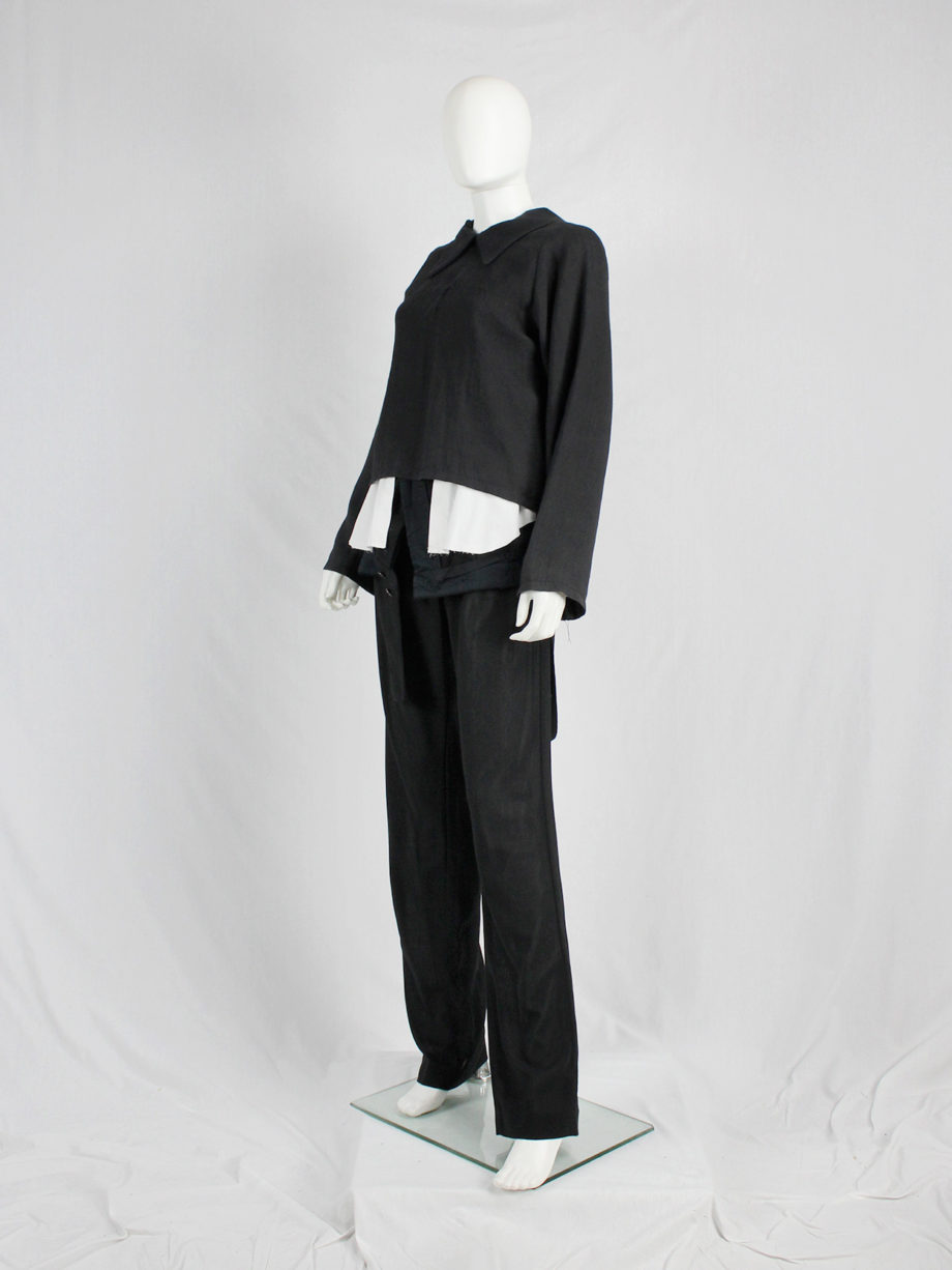 vaniitas vintage Maison Martin Margiela black jacket reproduced from a doll’s wardrobe — spring 1999 7376