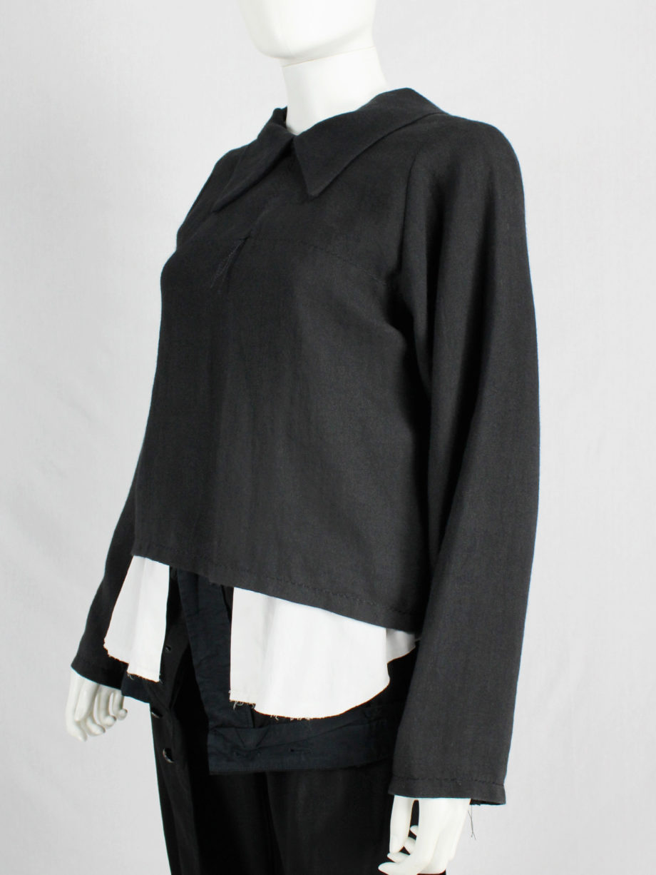 vaniitas vintage Maison Martin Margiela black jacket reproduced from a doll’s wardrobe — spring 1999 7395