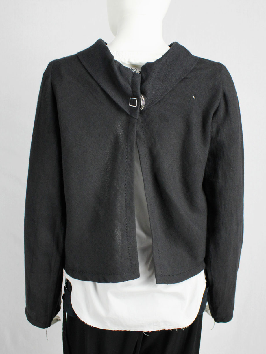 vaniitas vintage Maison Martin Margiela black jacket reproduced from a doll’s wardrobe — spring 1999 7413