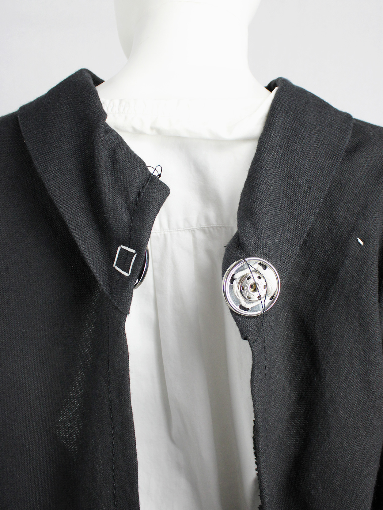vaniitas vintage Maison Martin Margiela black jacket reproduced from a doll’s wardrobe — spring 1999 7445