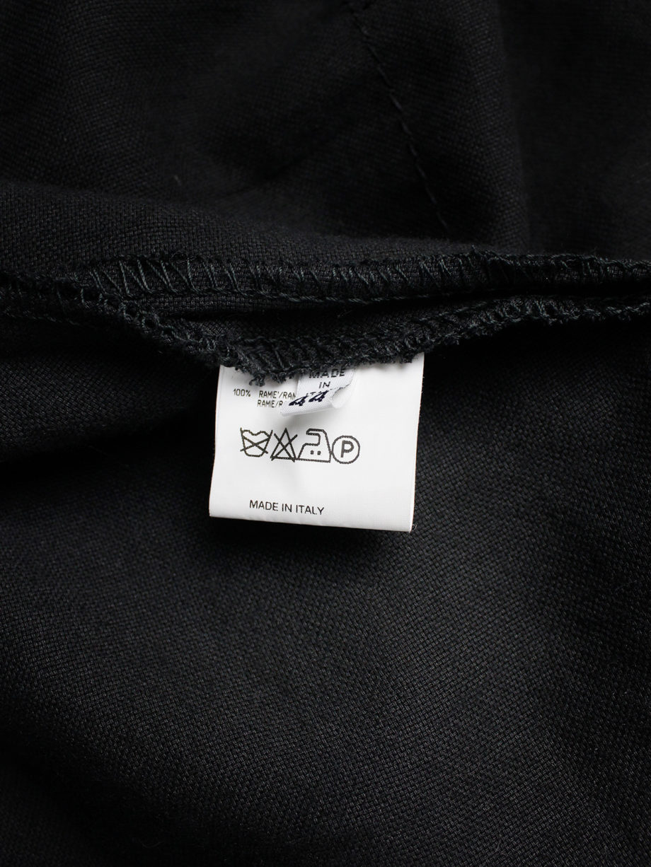 vaniitas vintage Maison Martin Margiela black jacket reproduced from a doll’s wardrobe — spring 1999 7484