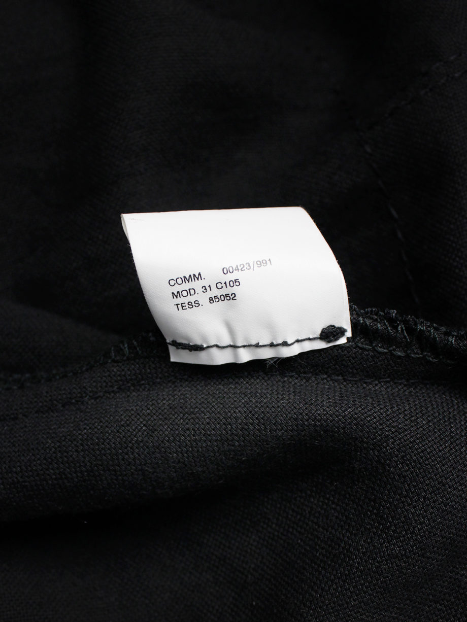 vaniitas vintage Maison Martin Margiela black jacket reproduced from a doll’s wardrobe — spring 1999 7496