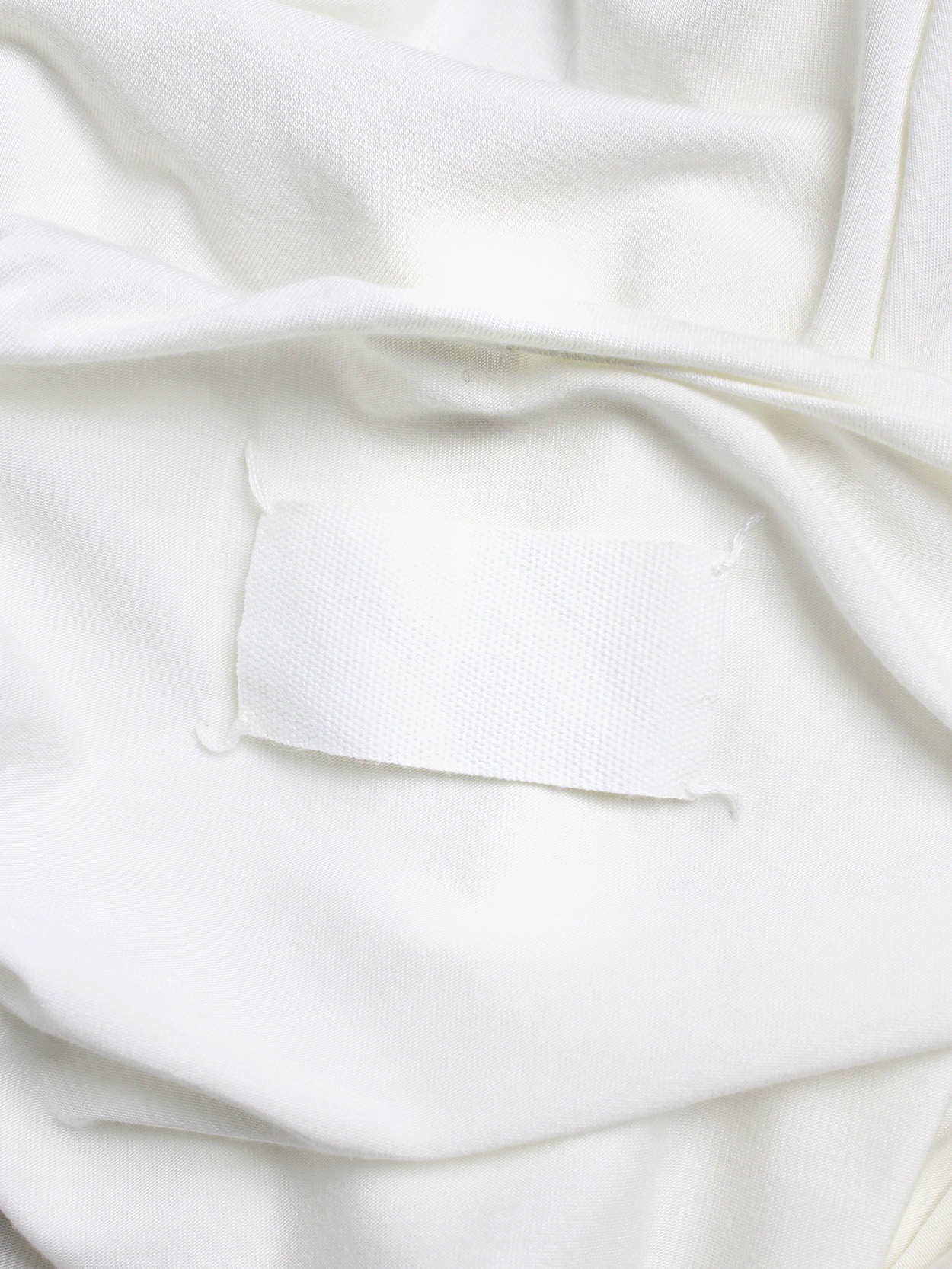 Maison Martin Margiela white floating dress with invisible straps ...