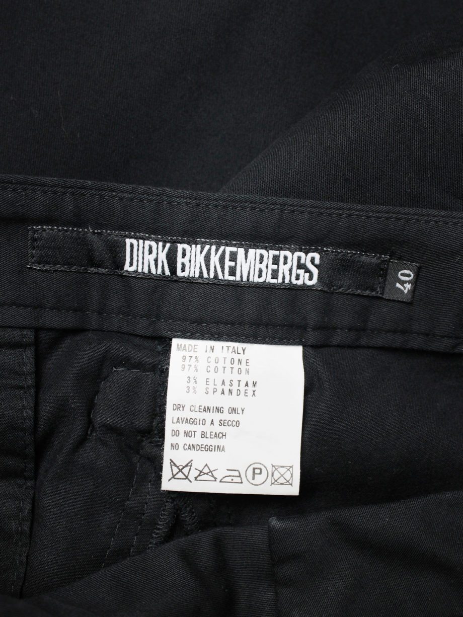 vaniitas vintage Dirk Bikkembergs black trousers with mountaineering belts spring 2005 1224