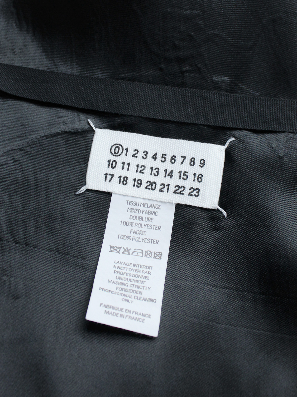 Maison Martin Margiela artisanal black apron with frills — fall 2002 ...