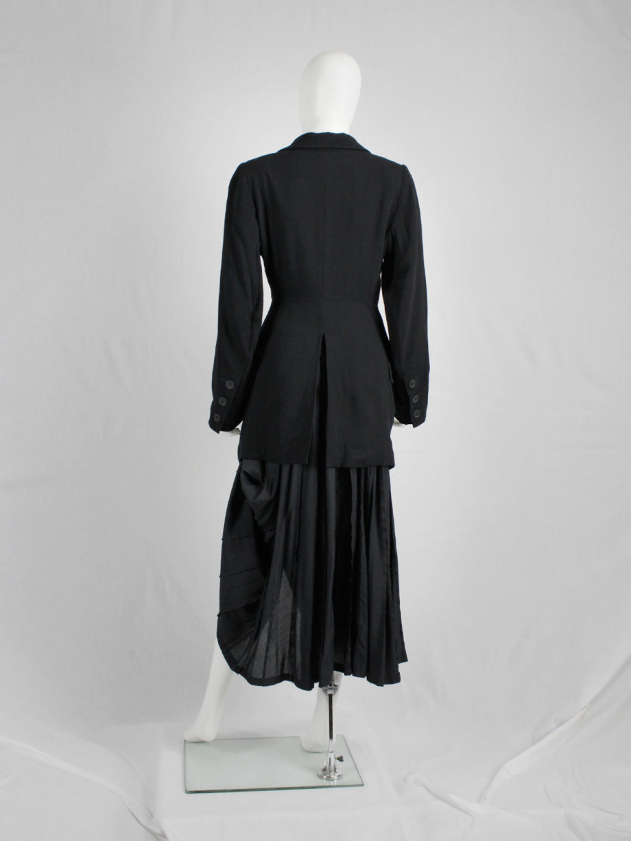 Ann Demeulemeester black asymmetric cutaway blazer pre-1997 (12)