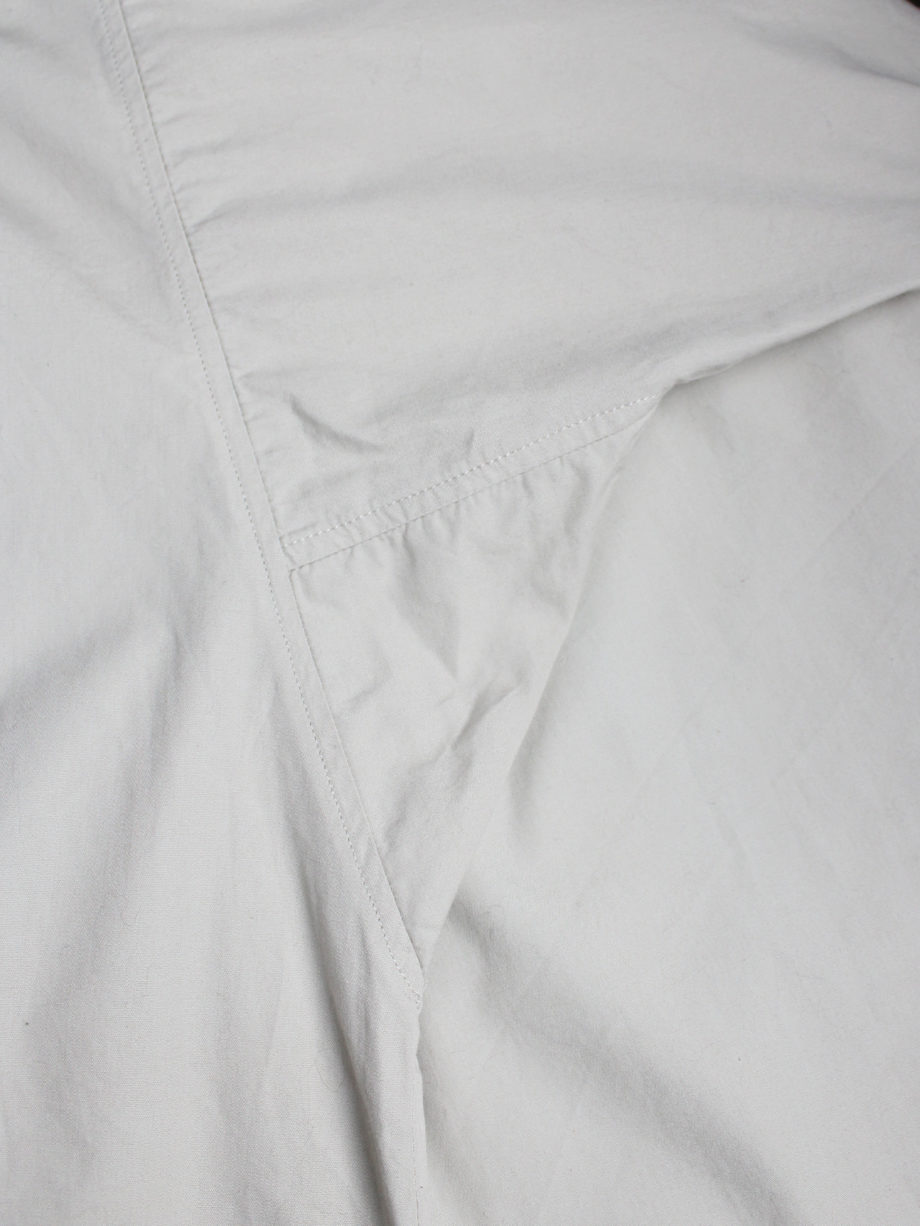 Dries Van Noten beige oversized shirt with straight fit (8)