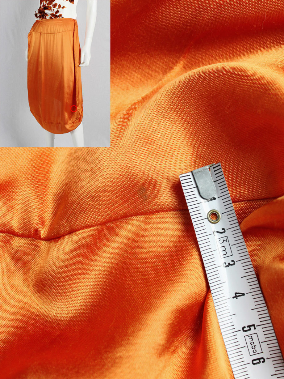 vaniitas Maison Martin Margiela orange seat cover skirt fall 2006 (15)