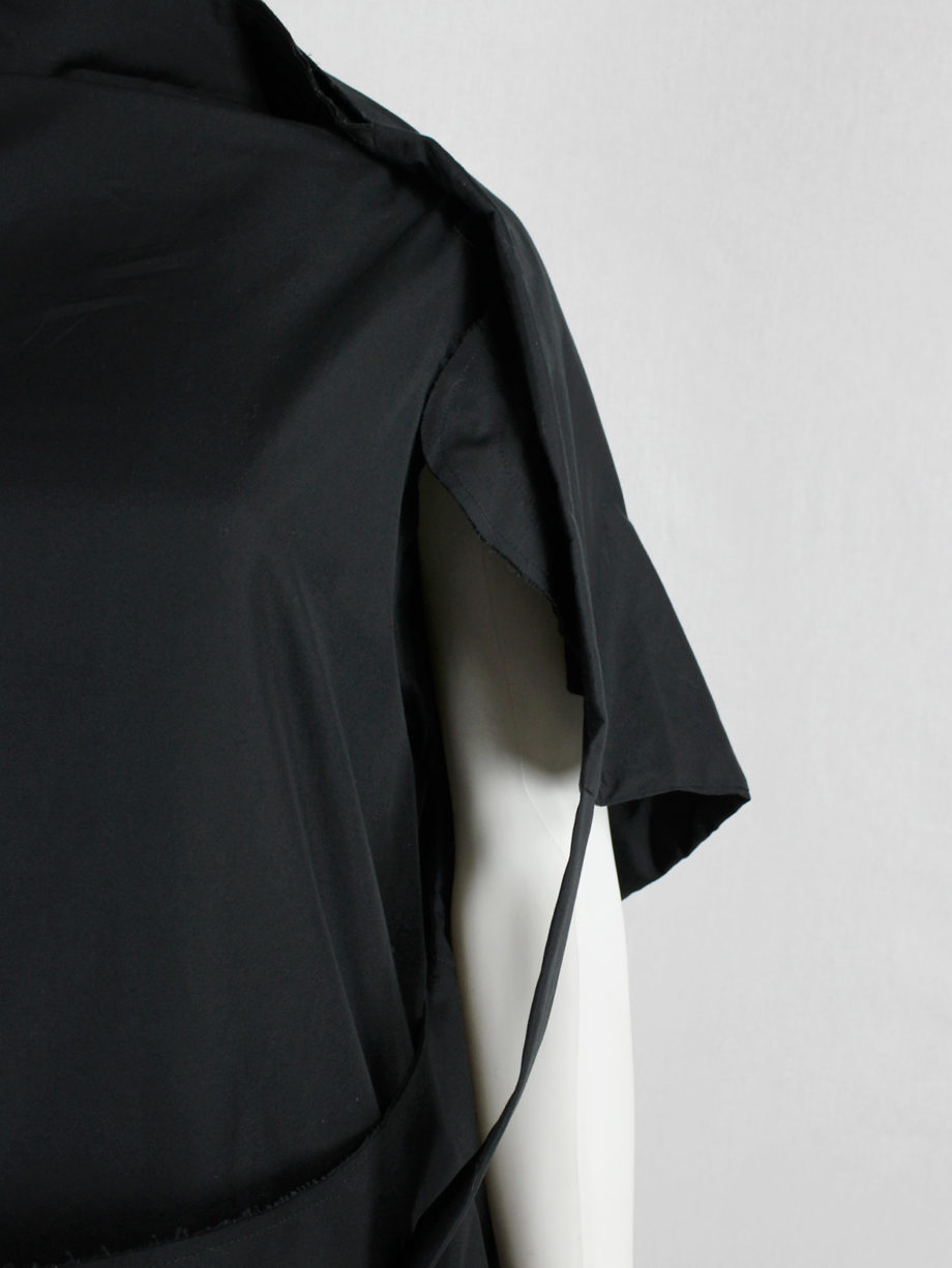 vaniitas vintage Comme des Garcons black sculptural top with strapped pouch spring 2014 (16)