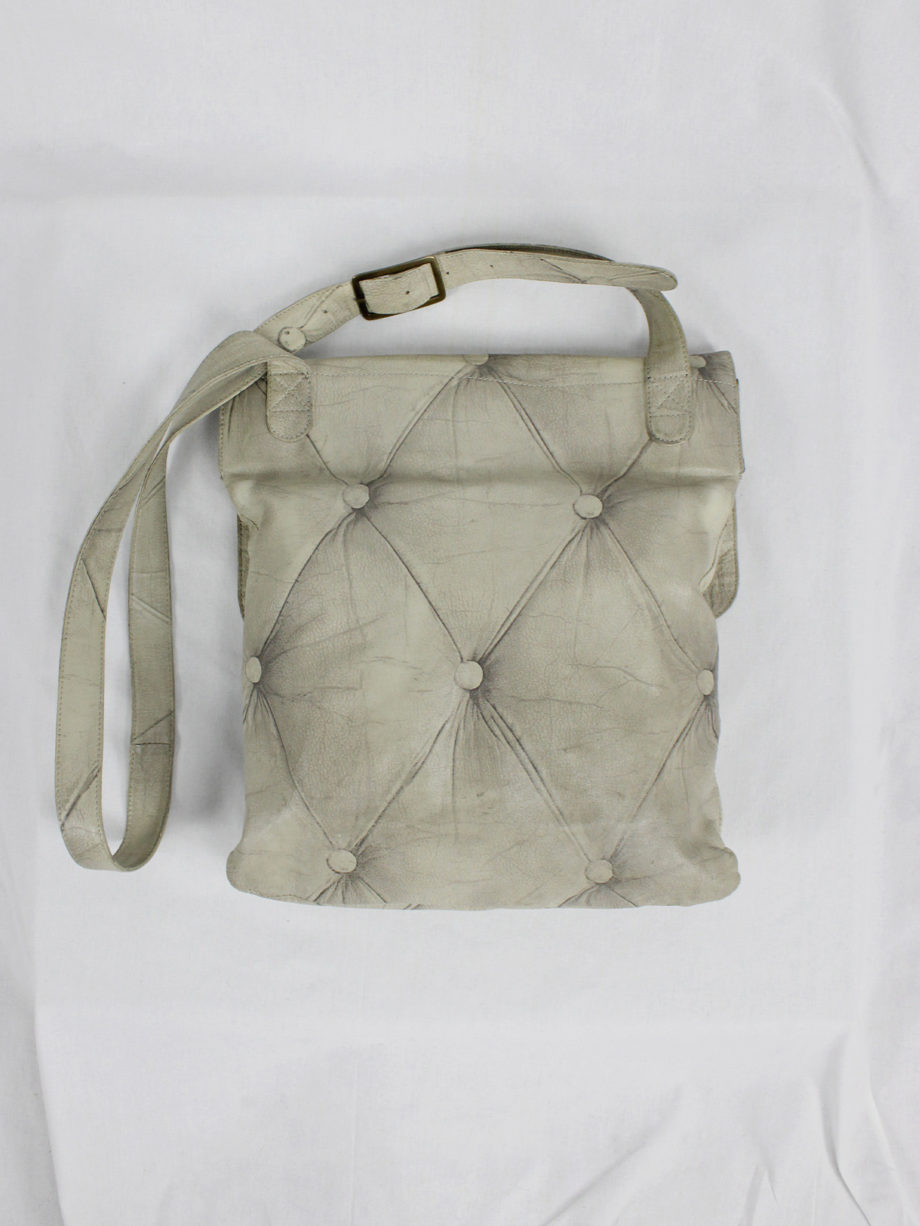 vaniitas vintage Maison Martin Margiela white bag with trompe-l’oeil of a Chesterfield fall 2004 (18)