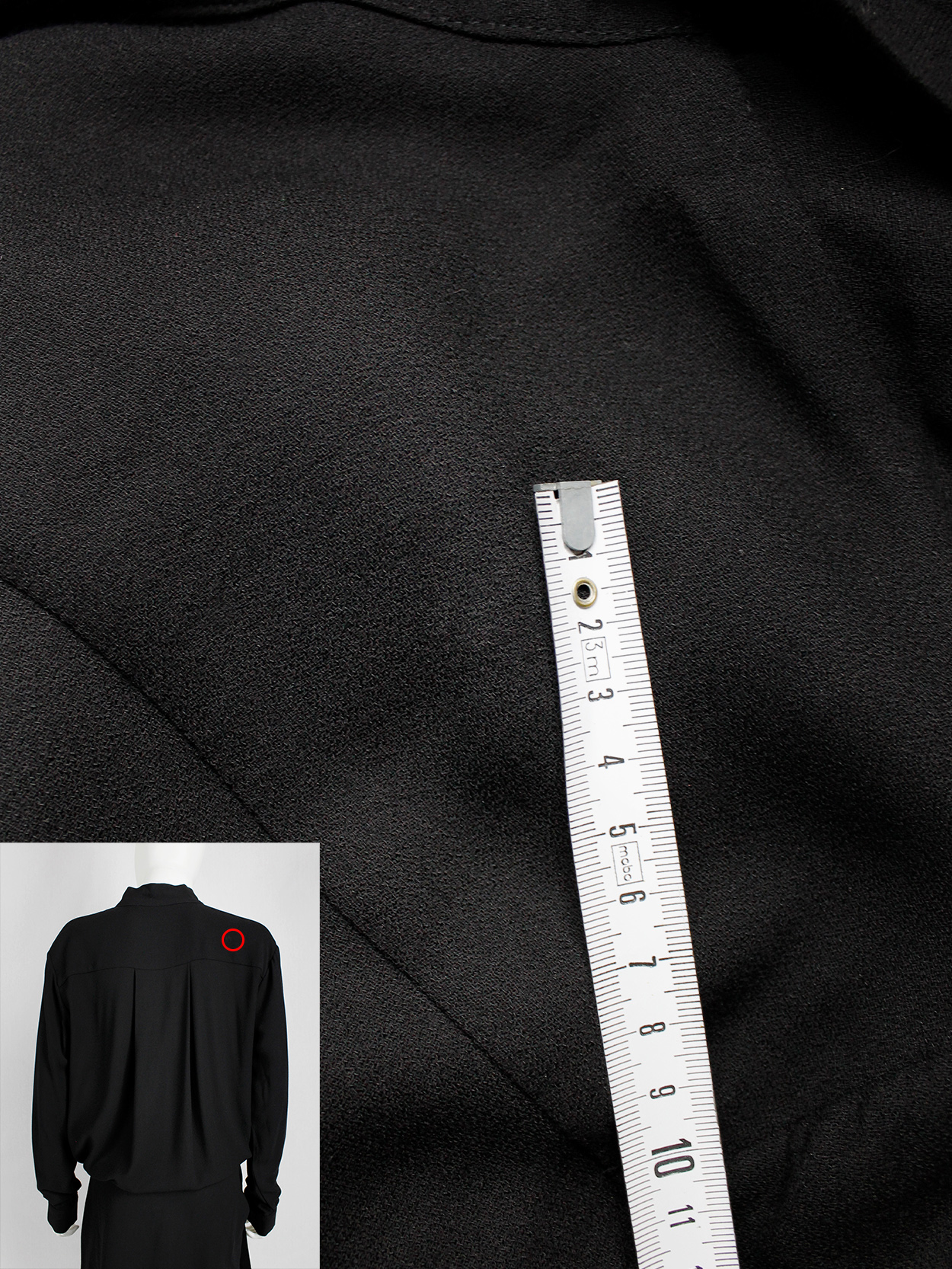 Haider Ackermann black dress with minimal neckline and bowtie fall 2015 (17)