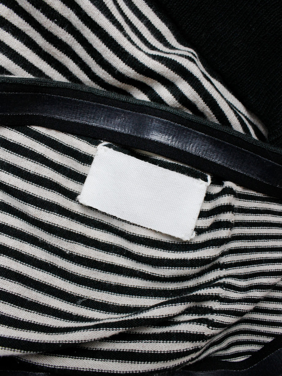 Maison Martin Margiela striped tube top stretched out on one side spring 2005 (11)
