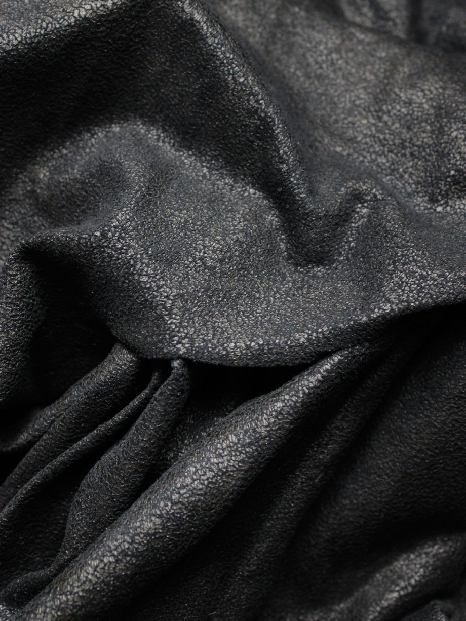 af Vandevorst black diagonal jumper with heavily gathered draping fall 2010 (8)