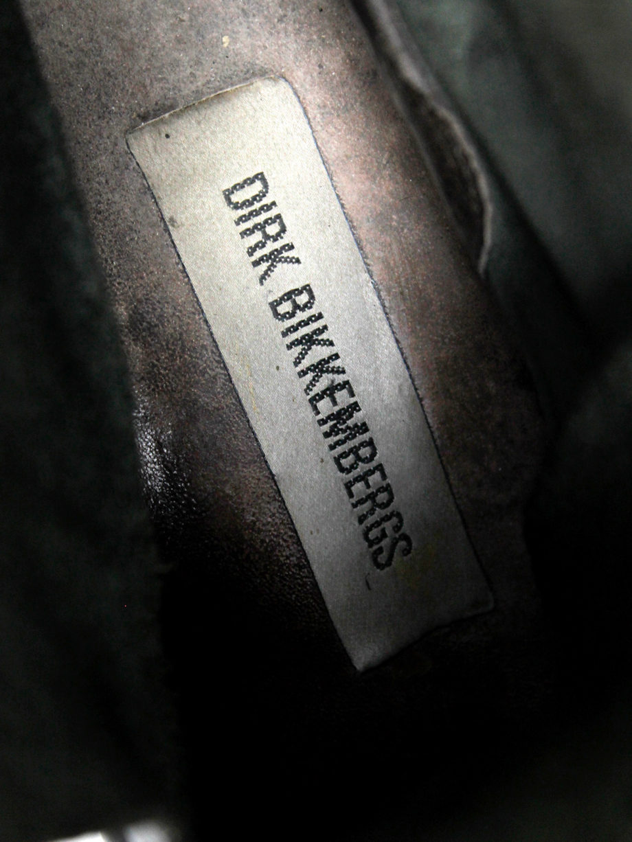 vaniitas Dirk Bikkembergs black mountaineering boots with metal heel and elastics fall 1996 (28)