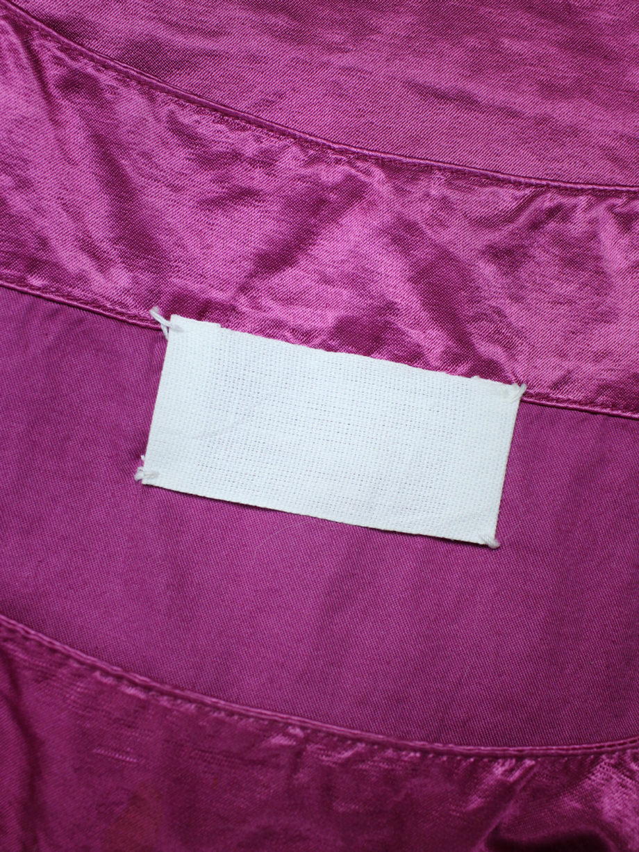 vaniitas Maison Martin Margiela pink cropped corset top in satin runway fall 1995 (11)