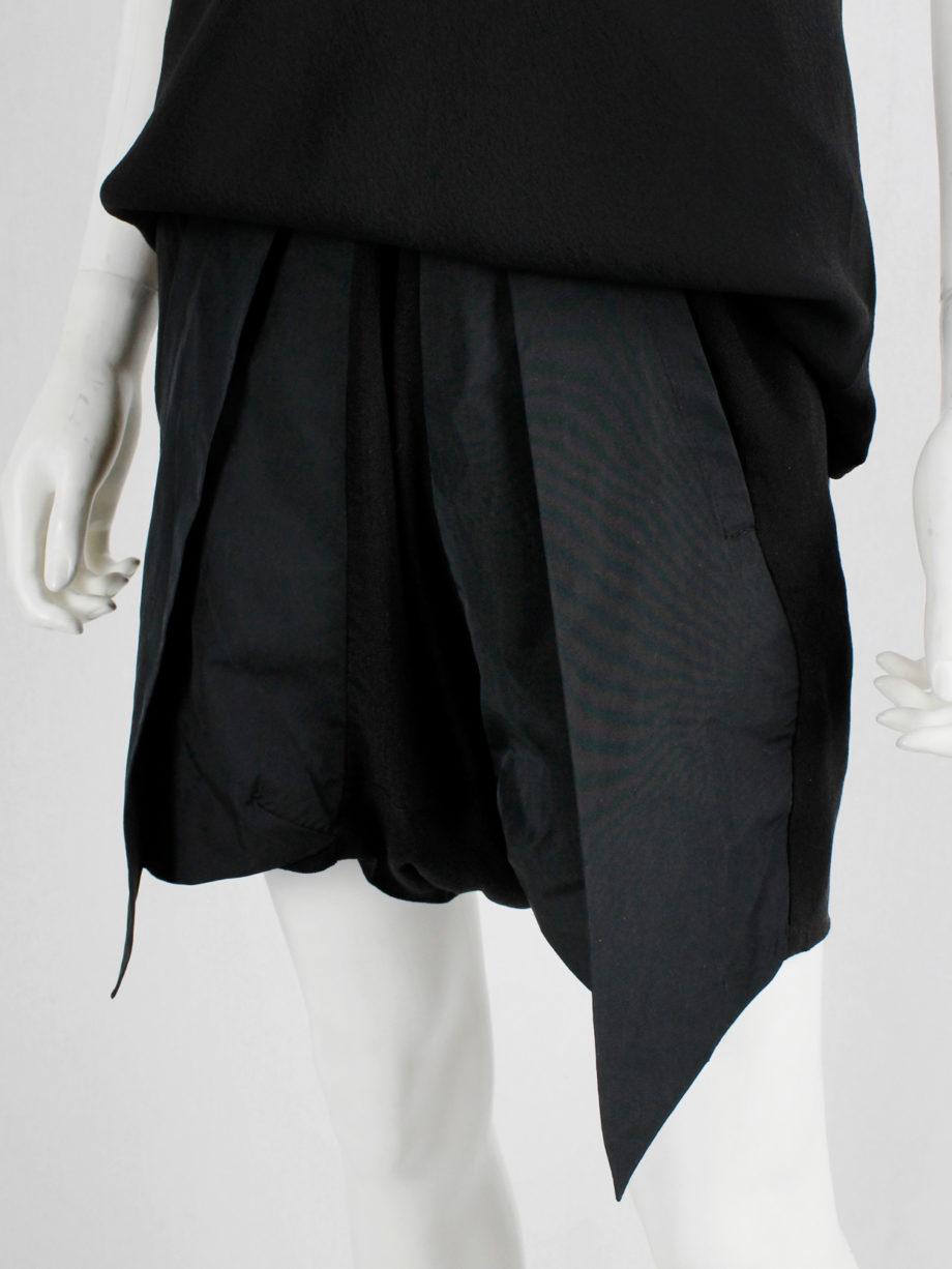 vaniitas Rick Owens RELEASE black set of geometric top and shorts runway spring 2010 (11)