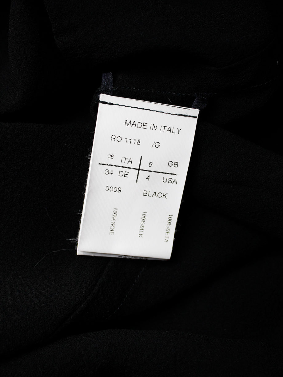 vaniitas Rick Owens RELEASE black set of geometric top and shorts runway spring 2010 (19)