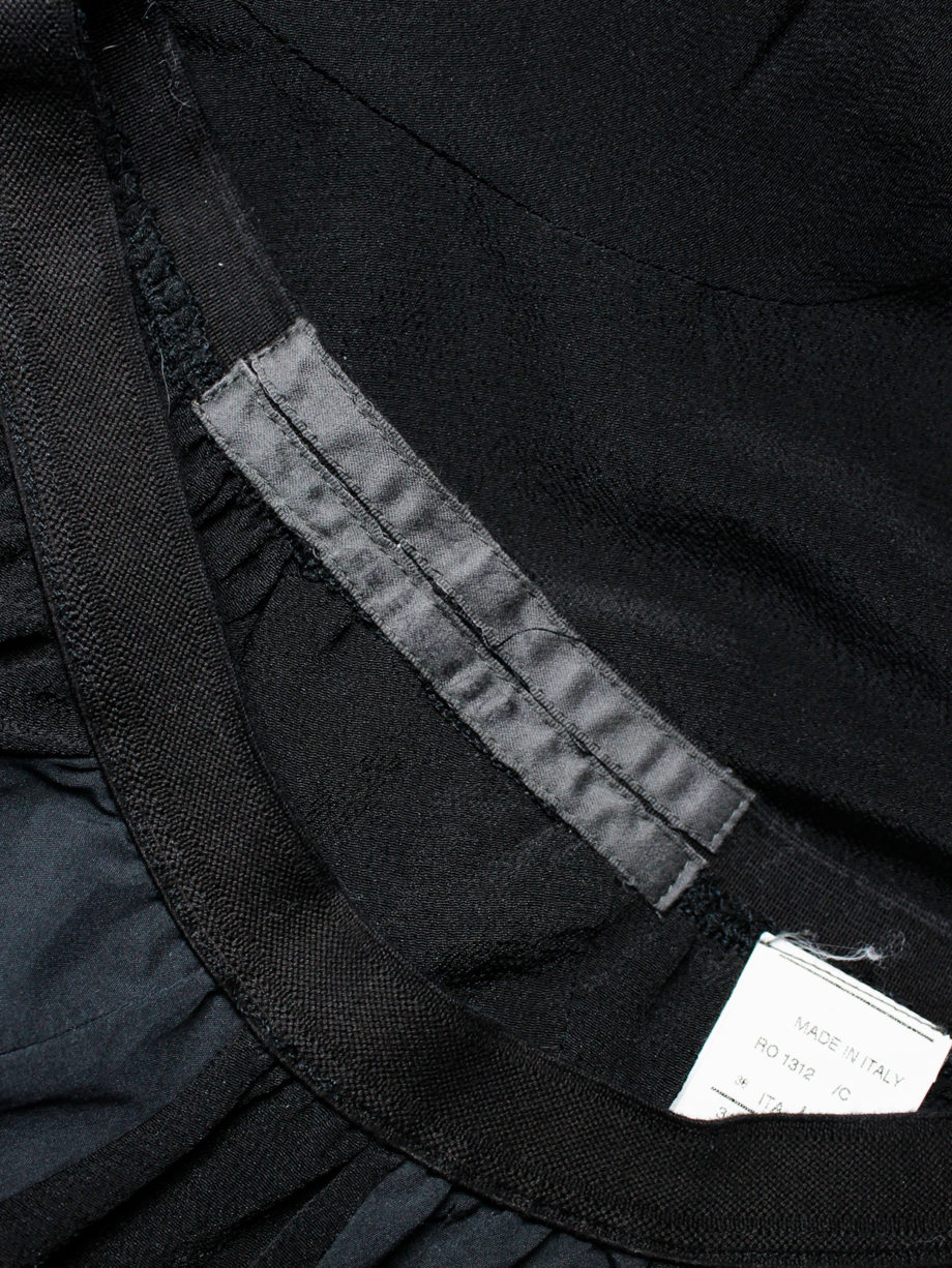vaniitas Rick Owens RELEASE black set of geometric top and shorts runway spring 2010 (20)