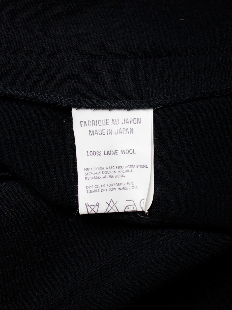 vaniitas Yohji Yamamoto black twinset-inspired dress with fabric covered buttons (11)
