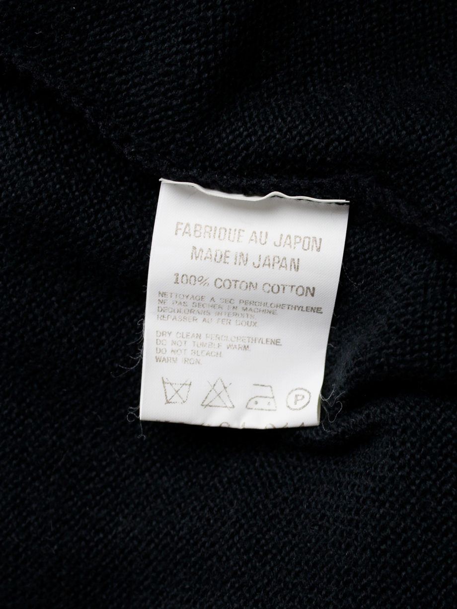 vaniitas ys Yohji Yamamoto black knit maxi dress with turtleneck (12)