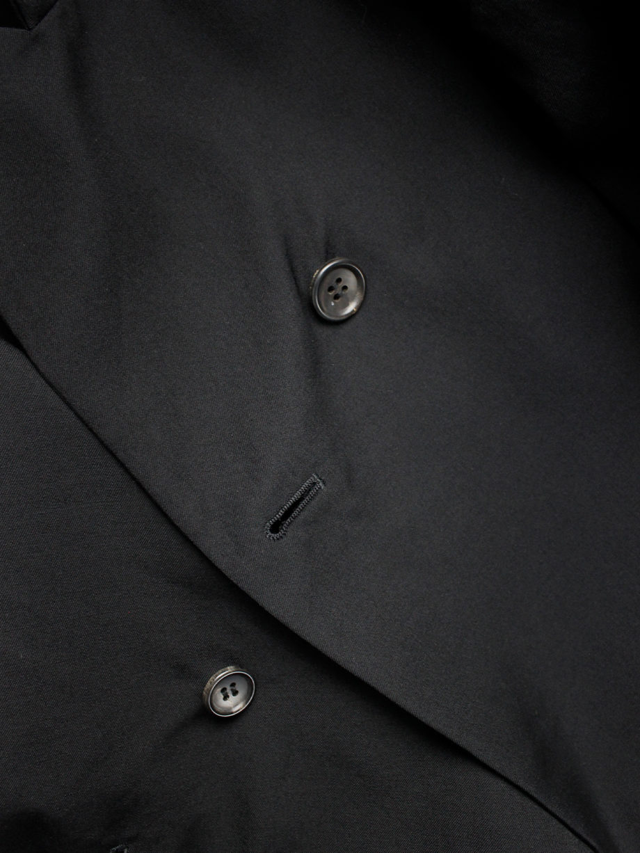 vintage Yohji Yamamoto black off the shoulder blazer with deconstructed neckline runway spring 2005 (16)