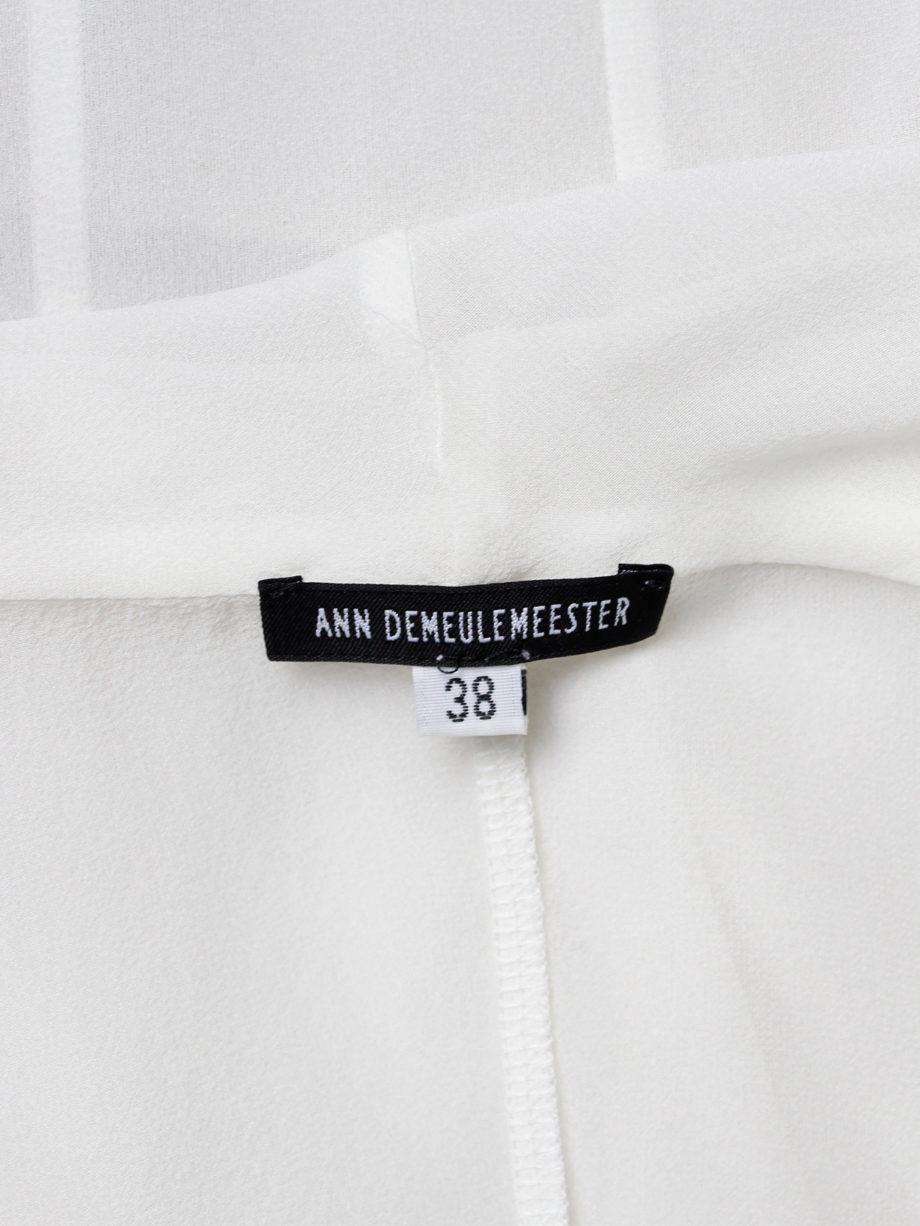 Ann Demeulemeester white sleeveless draped top with hood spring 2009 (13)