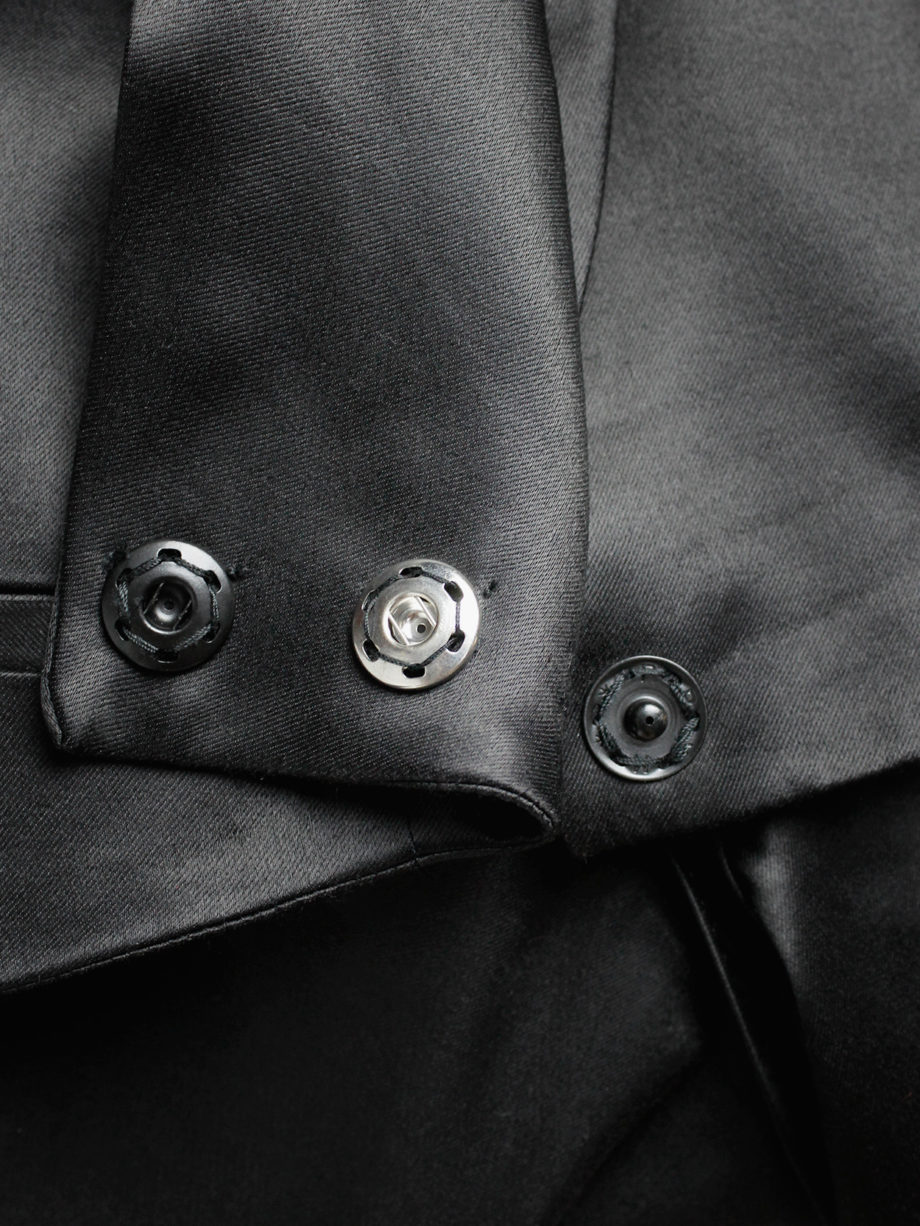 Haider Ackermann black backless waistcoat with swallowtail and ribbon lacing spring 2011 (18)