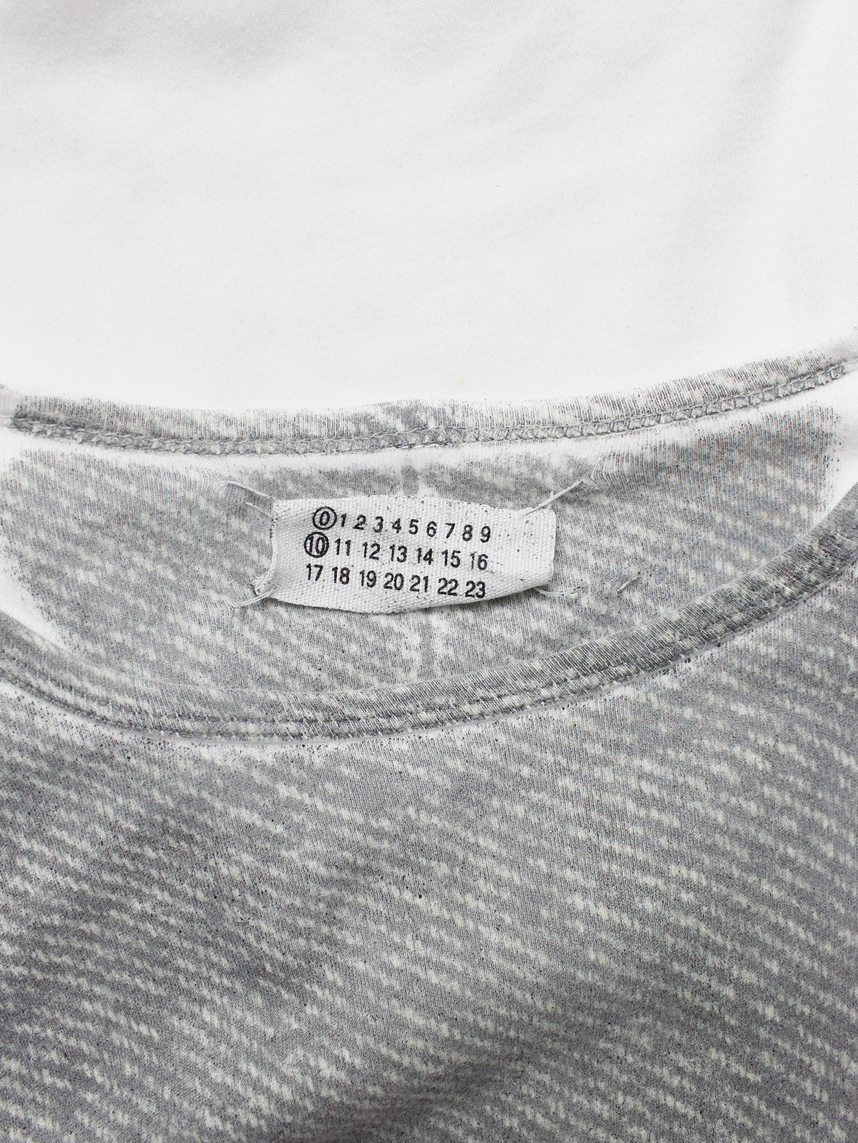 Maison Martin Margiela artisanal jumper with printed grey texture ...