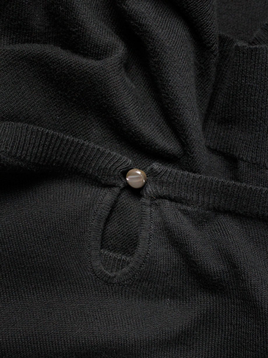 Maison Martin Margiela black longsleeve jumper worn sideways spring 2005 (13)