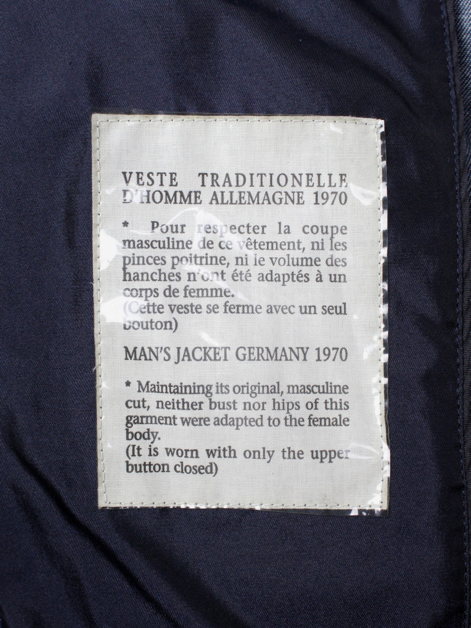 Maison Martin Margiela denim reproduction of a 1970s mans jacket — spring 1999 (17)
