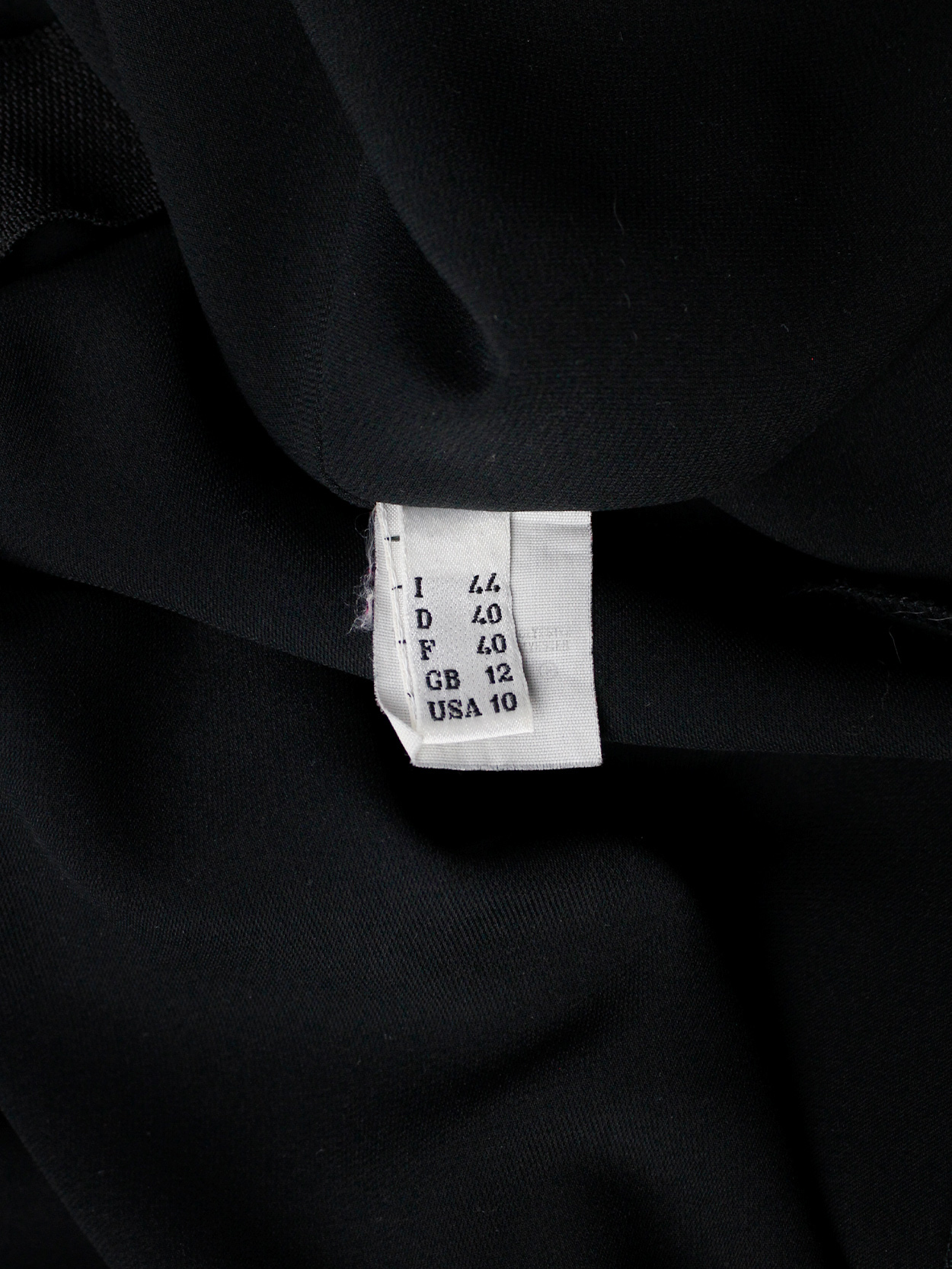 Maison Martin Margiela reproduction of a black spring 1991 inside out ...