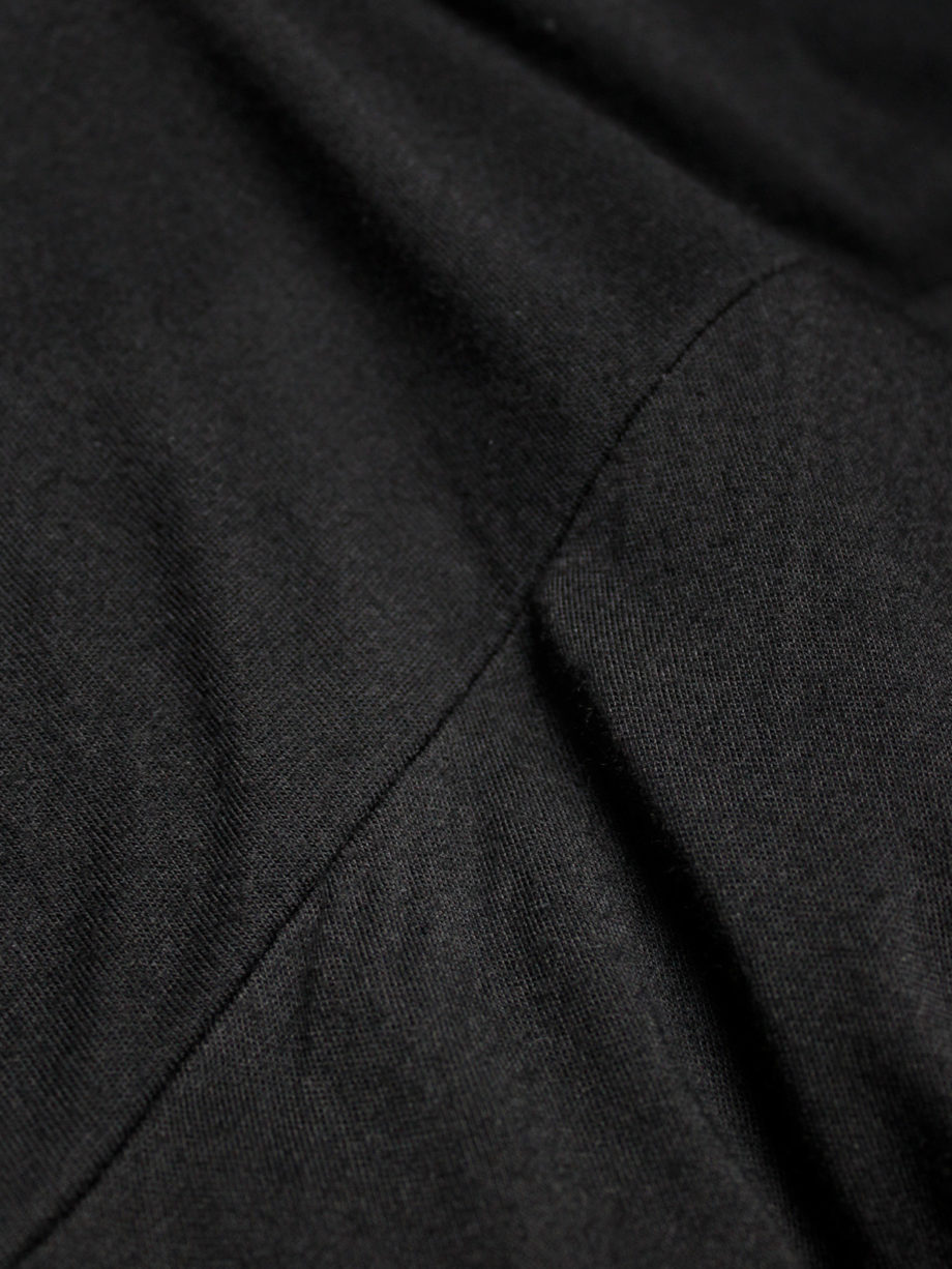 Rick Owens ISLAND black draped maxi dress with triangular top spring 2013 (13)