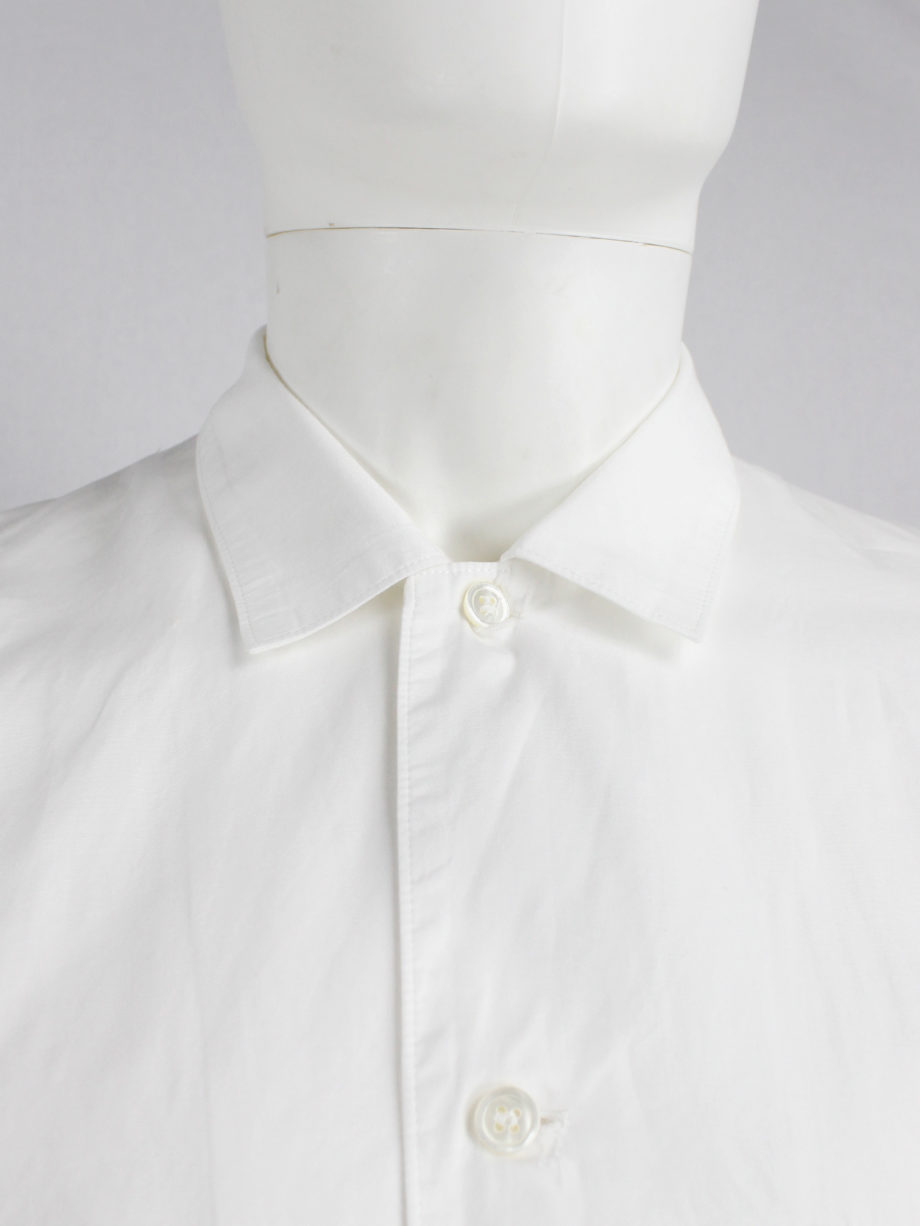 Ys Yohji Yamamoto men white oversized with lapel collar 1980s 80s (3)